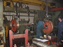 Components for rail program : Components for wagons : Pressing mono block wheels on wheel set shaft